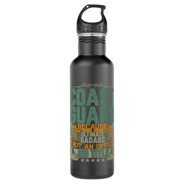 DD214 US Vietnam Veteran Army Alumni USA American  710 Ml Water Bottle (Front)