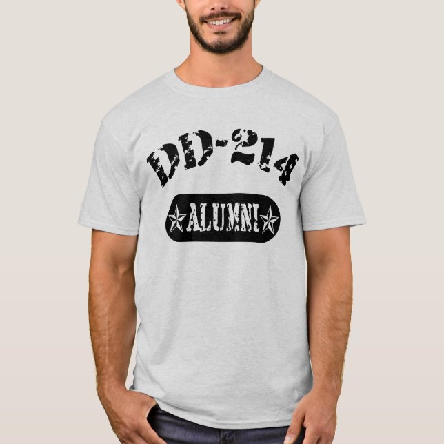 DD 214 Alumni Army T-Shirt (Front)
