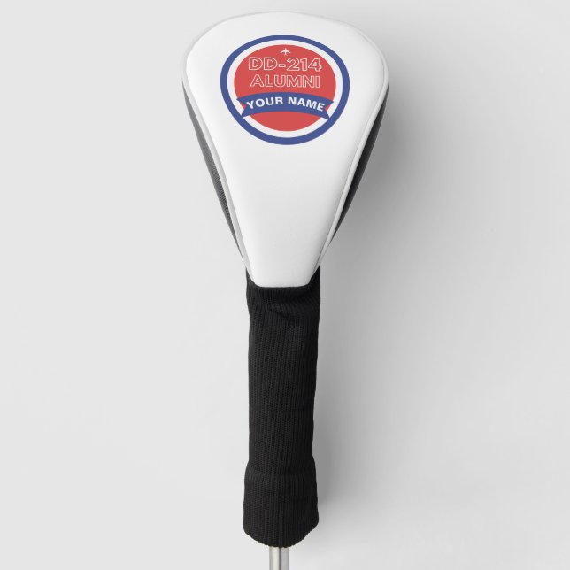DD-214 Alumni Personalized Airforce Retirement  Golf Head Cover (Front)