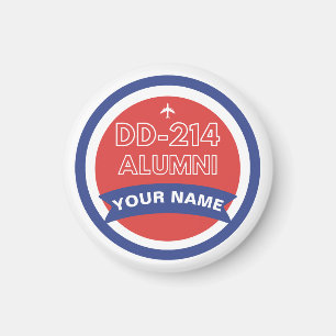 DD-214 Alumni Personalized Airforce Retirement Magnet