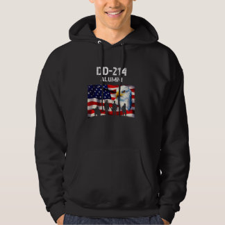 Dd 214 Alumni Retired Military Veteran Flag And Ea Hoodie