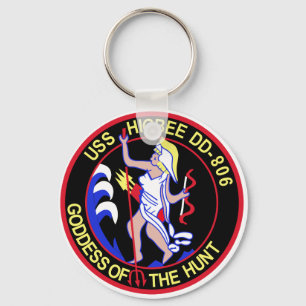 DD-806 USS HIGBEE Destroyer Ship Military Patch Keychain