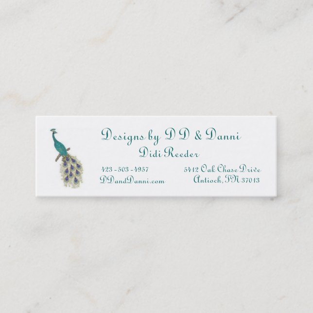 DD & Danni - Skinny Mini Business Card (Front)