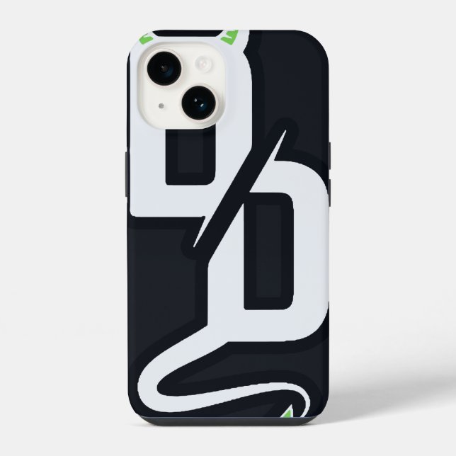 DD Monogram Sticker Phone Case (Back)