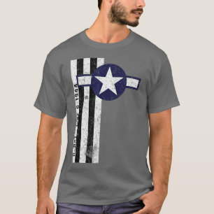 DDay Normandy Invasion Stripes  Air Corps Roundel  T-Shirt