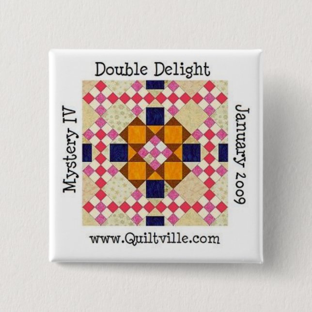 DDbutton 2 Inch Square Button (Front)