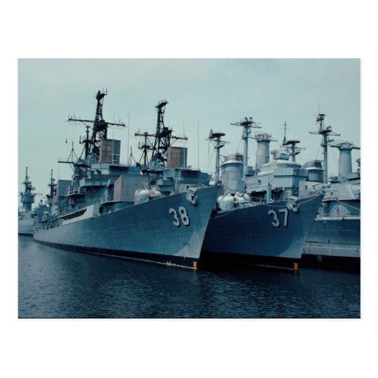 DDG 37 Farragut, DDG 38 Luce, Philadelphia Reserve Postcard