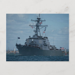 DDG 52 "Arleighe Burke", first of new class aegis Postcard