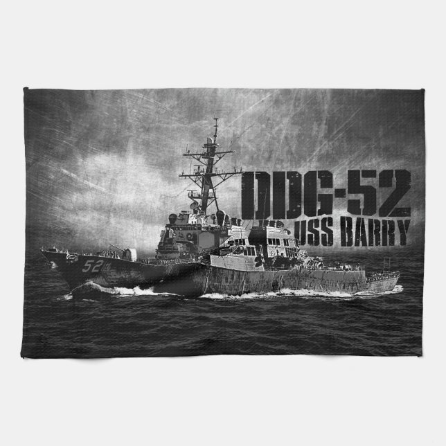 DDG-52 Barry Kitchen Towels (Horizontal)