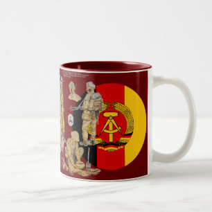 DDR East german Border Guard Two-Tone Coffee Mug