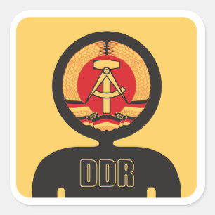 DDR flag avatar Square Sticker