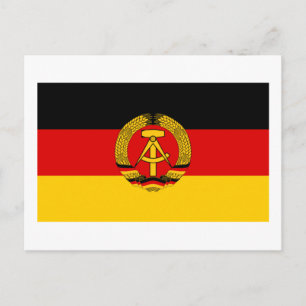DDR German Democratic Republic Flag Postcard