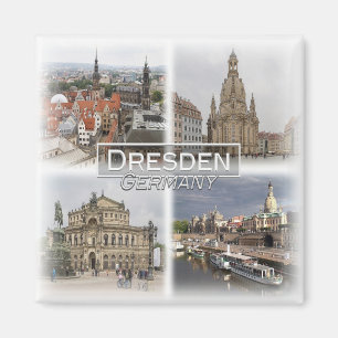 DE0107 Europe, Germany, Saxony, Dresden, Fridge  Magnet