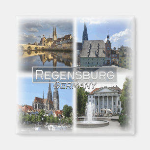 DE0111 Europe, Germany, Regensburg, Fridge Magnet