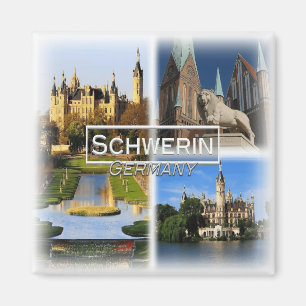 DE0131 Europe, Germany, Schwerin, Fridge Magnet