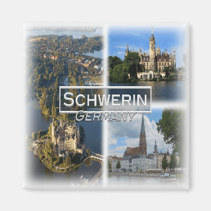 DE0132 Europe, Germany, Schwerin, Fridge Magnet