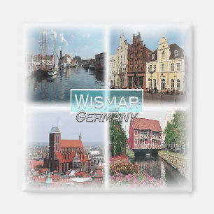 DE0140 Europe, Germany, Wismar, Fridge Magnet