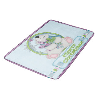 De Bain Ours polaire Noël Cuisine Tapis Mat Décor maison