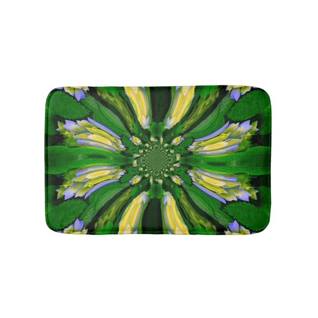 De Bain Tapis à fleurs à hydrangée jaune (Devant)