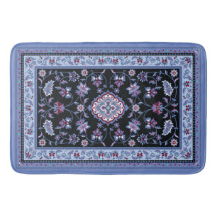 De Bain Tapis bleu persan