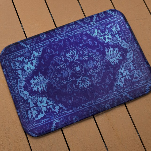 De Bain Tapis oriental - look bleu grunge (Créateur téléchargé)