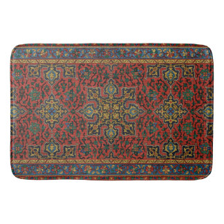 De Bain Tapis persan rouge bleu classique