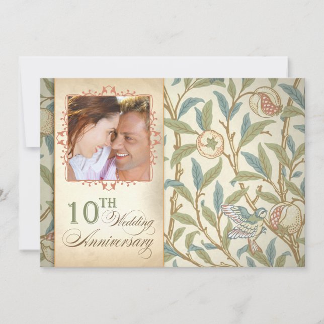 de belles invitations photo pour le 10ème annivers (Devant)