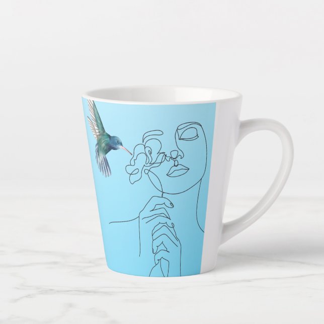 De Belles Lignes Colibri Latte Mug (Droite)