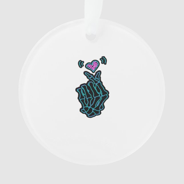 De Belles Mains De Squelette Avec Un Signal Coeur  (devant)