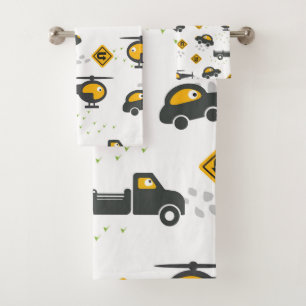 De belles voitures et des camions conçus pour les
