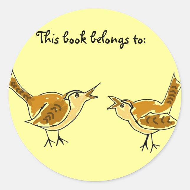 DE- Birds This book belongs to: stickers (Front)