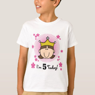 De brune 5èmes anniversaire T-shirts et cadeaux de