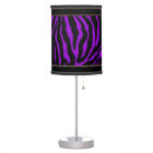 Lampe violette Zèbre violet avec Trime noire