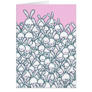 De carte de Pâques million de lapins