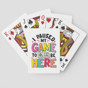 De Cartes Gamer Girl J'Ai Suspendu Mon Jeu Pour Être Ici Vid