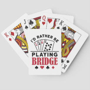 De Cartes Je préfère jouer à Bridge Cool Bridge Card jeu