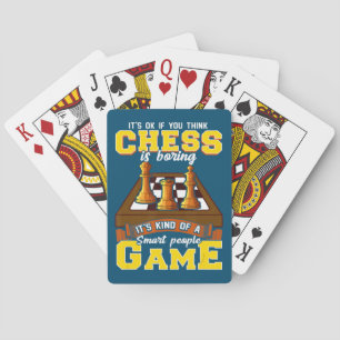 De Cartes jeu d'échecs gens intelligents drôle joueur d'éche