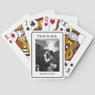 De Cartes Jeu minimaliste un Couple photo noir et blanc