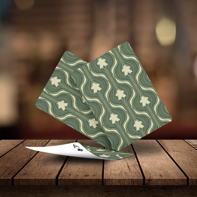 De Cartes Jeu Retro Wavy Green Meeple (Créateur téléchargé)