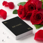 Monogramme d'or noir personnalisé Jeu classique Pi