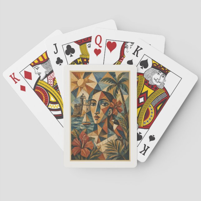 De Cartes République dominicaine Cubiste En Jeu (dos)