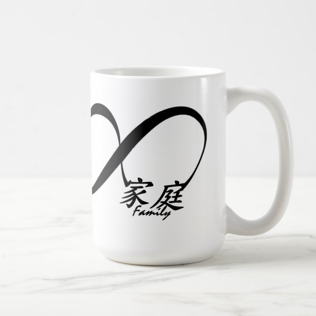 De Chinois tasse de café de famille pour toujours (Droite)