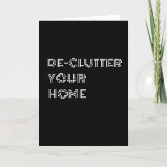 DE-CLUTTER YOUR HOME CARD (Front)