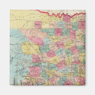 De Cordova's Map of Texas Magnet
