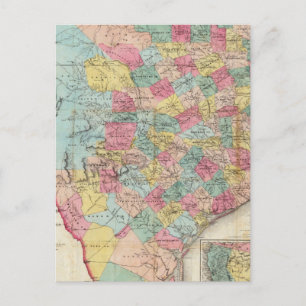 De Cordova's Map of Texas Postcard