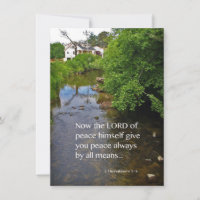 2 Thessaloniciens 3:16 Carte photo vierge