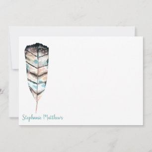 De Correspondance Aquarelle   Carte à billets plats