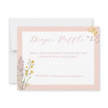 Baby in Bloom Baby shower Déchets Carte Raffle
