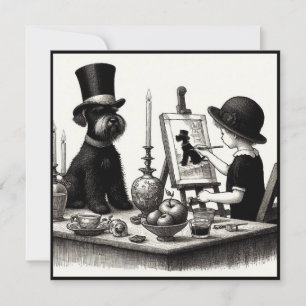 De Correspondance Belle carte Schnauzer