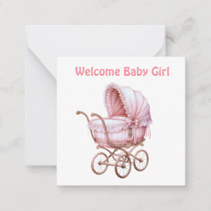 De Correspondance Bienvenue nouvelle carte bébé fille